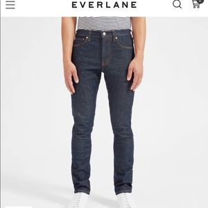 Everlane Slim Jean in Dark Indigo 33x30